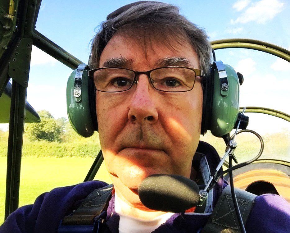 Ian Titman in a Lysander.