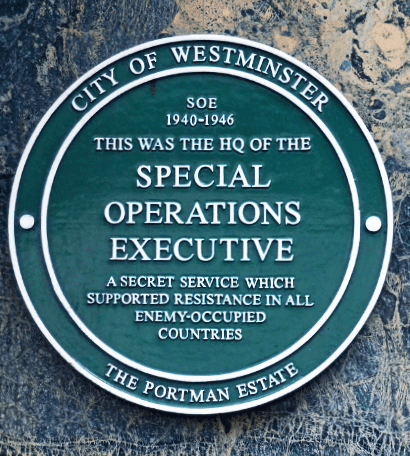 64 Baker Street plaque