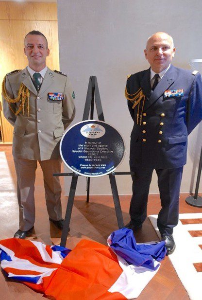 Saturday, 14th September 2024 – unveiling of the SECRET WW2 plaque commemorating the HQ premises of F Section, SOE in Baker Street, London.